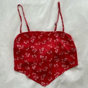 Abercrombie bandana tie top